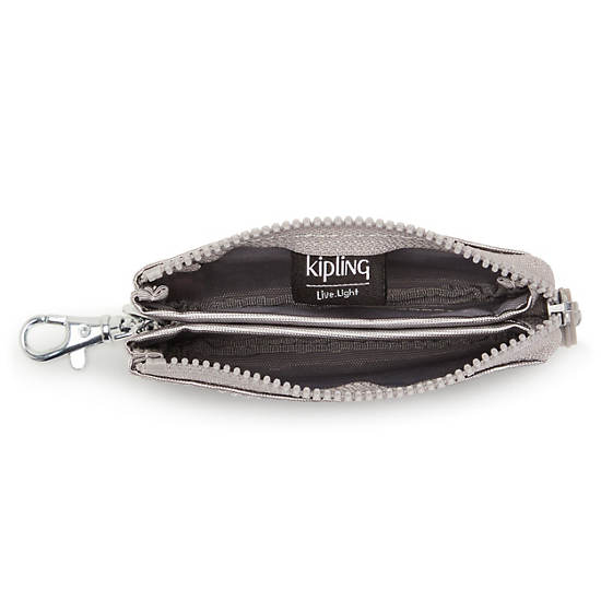 Kipling Creativity Mini Metallic Pouch Keychain Táska Titán | HU 2101EB